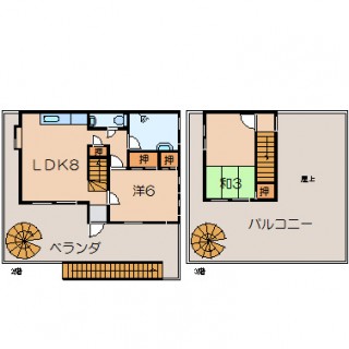 ①　２階